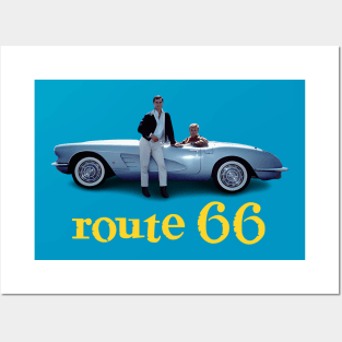 Route 66 - Corvette - 60s Tv Show Posters and Art